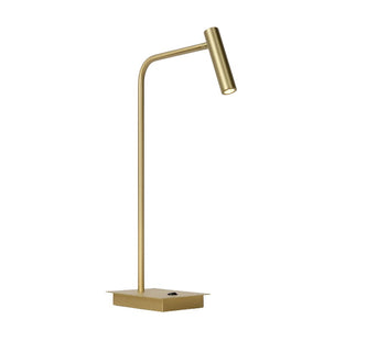 Tafellamp Pomery Antique Brass Tafellamp Pomery Antique Brass