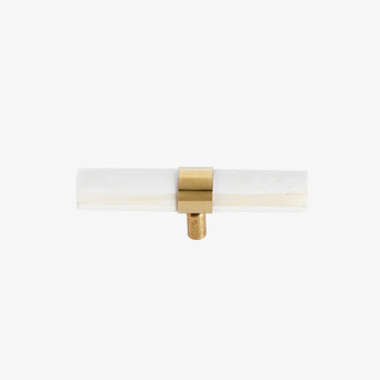 Haak wit bone/brass Large Wandhaak wit bone/brass large van Valk at Home
