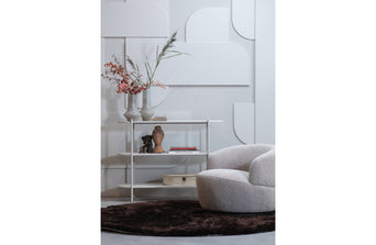 Woolly draaifauteuil Bouclé naturel Woolly draaifauteuil Bouclé naturel