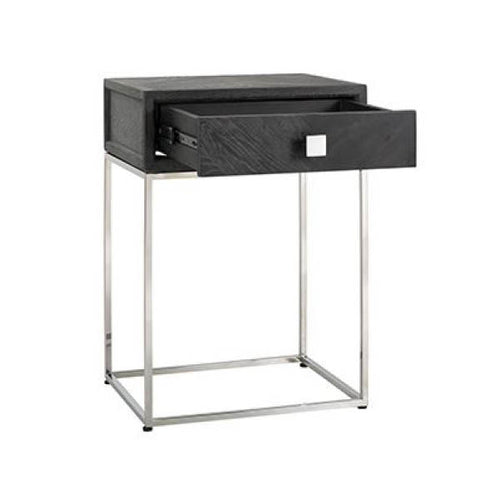 Nachtkastje Blackbone Zilver