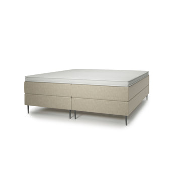 Valk at Home Hotelbed High Heels + Topmatras Hotelbed high heels Grof linnen clay