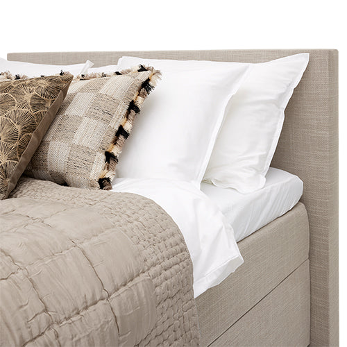 Valk at Home Hotelbed + Topmatras + Hoofdbord Brest - Linen Beige
