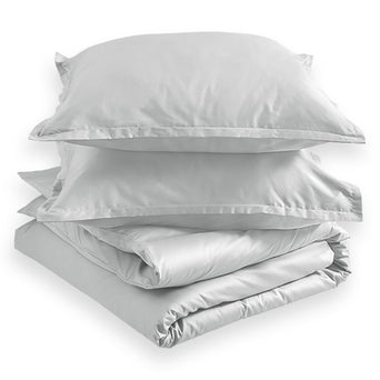 Dekbedovertrek - Pearl Grey - Egyptisch Katoen Dekbedovertrek - Pearl Grey - Egyptisch Katoen