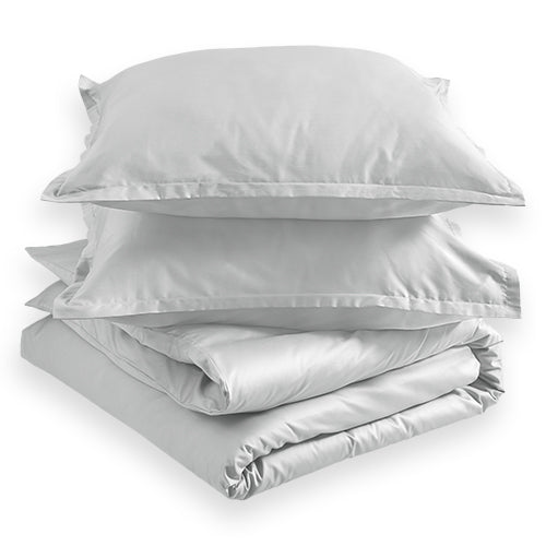 Dekbedovertrek - Pearl Grey - Egyptisch Katoen