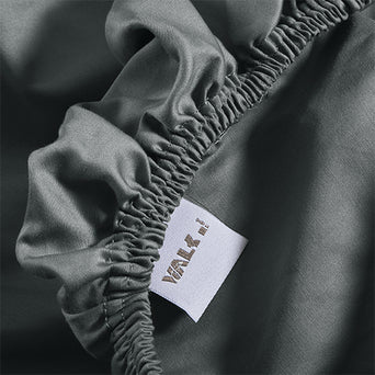 Hoeslaken Topmatras - Katoen Satijn - Anthracite Hoeslaken Topmatras - Katoen Satijn - Anthracite