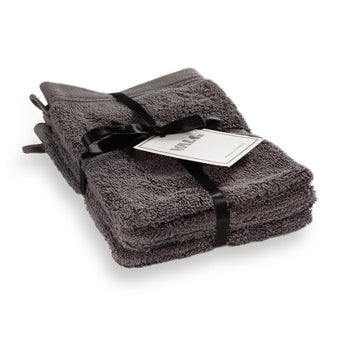 Washandjes - Anthracite - Luxe Suite Kwaliteit - set 4 stuks Washandjes - Anthracite - Luxe Suite Kwaliteit - set 4 stuks
