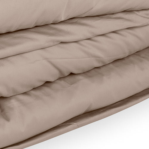 Dekbedovertrek - Greige - Katoen Satijn