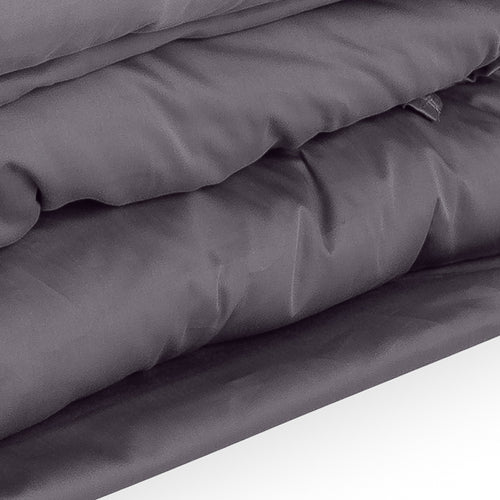 Dekbedovertrek - Anthracite - Katoen Satijn