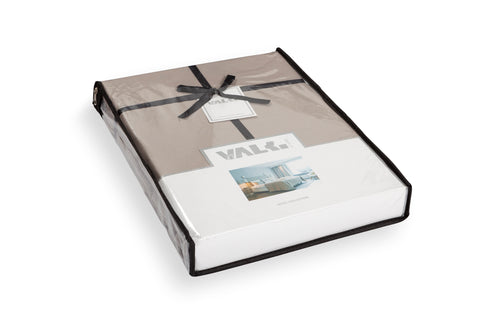 Dekbedovertrek - Greige - Katoen Satijn