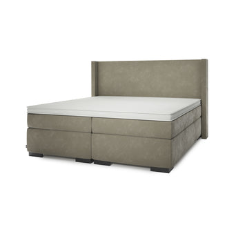 Valk at Home Hotelbed + Topmatras + Hoofdbord Josephine - Velvet Khaki Valk at Home Hotelbed + Topmatras + Hoofdbord Josephine - Velvet Khaki