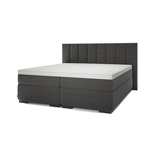Valk at Home Hotelbed + Topmatras + Hoofdbord Rome - Cotton Anthracite