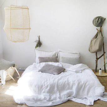 Dekbedovertrek - White Stitching Sand - Felice Dekbedovertrek - White Stitching Sand - Felice