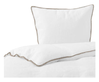 Dekbedovertrek - White Stitching Sand - Felice Dekbedovertrek - White Stitching Sand - Felice