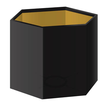 Lampenkap Hexagon antraciet velvet Lampenkap Hexagon antraciet velvet