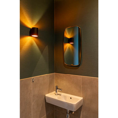 Spiegel met stalen frame zilver