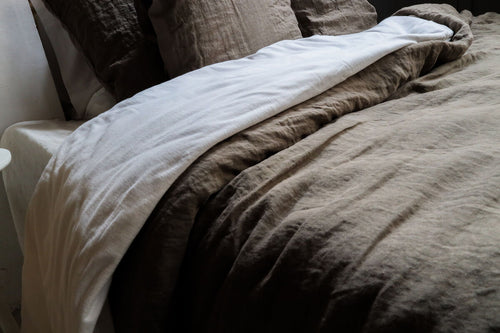 Dekbedovertrek - Dark Brown - Remy