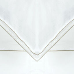 Dekbedovertrek - White/Taupe - Rimini