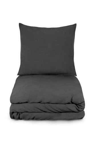 Dekbedovertrek - Dark Grey - Sofie