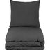 Dekbedovertrek - Dark Grey - Sofie