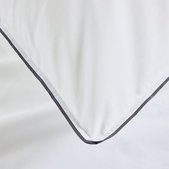 Kussensloop - Papillon White/Grey Percal Katoen Kussensloop - Papillon White/Grey Percal Katoen