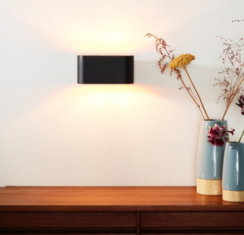 Wandlamp Xera Ovaal - Zwart Wandlamp Xera Ovaal - Zwart