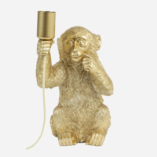 Tafellamp Monkey Goud