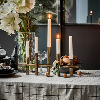 Maxi Kandelaar Antiek Messing