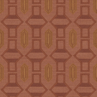 Behang Racines Terracotta/Ocre, referentie 78190712, Casamance