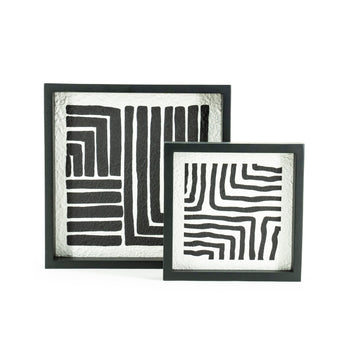 Wand decoratie Triq - set van 2