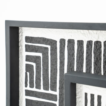 Wand decoratie Triq - set van 2