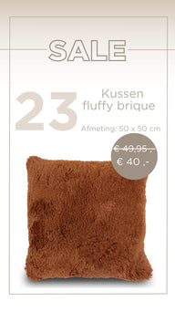 Kussen Fluffy Brique - Valk at Home