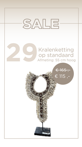 Kralenketting op standaard