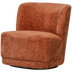 Atty Draaifauteuil Velvet Oranje
