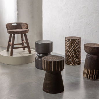 Bijzettafel Tuve Hout Bruin Zwart