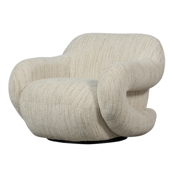 Folke Fauteuil Chenille Naturel Melange