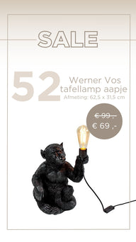 Werner Vos tafellamp Aap