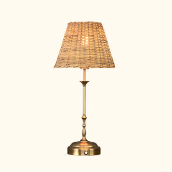 Freddie oplaadbare tafellamp rotan
