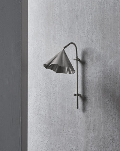 Wandlamp Flola Leeslamp - Geborsteld zilver, sfeerbeeld