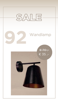 Wandlamp Black