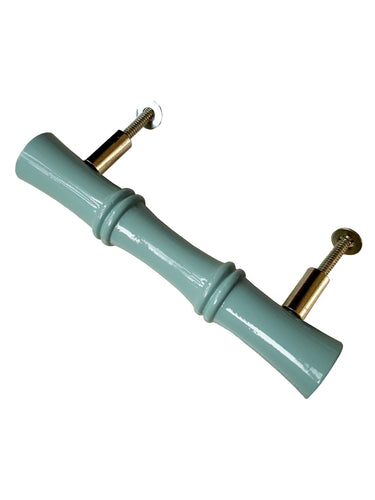 Bamboe houten greep blauw - Medium