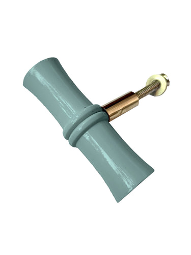 Bamboe houten greep blauw - Small (Set van 2)