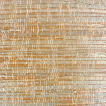 Behang Ziva - Zeegras Beige Warm Oranje