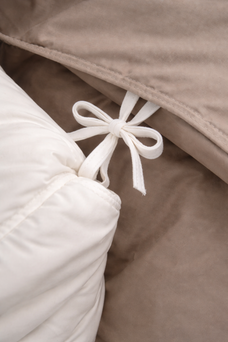 Dekbedovertrek - Greige - Katoen Satijn