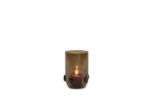 Vaas solid met bollen - smoke