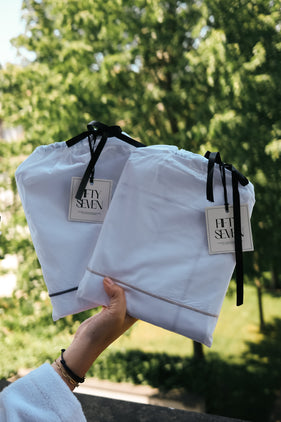 Kussensloop Celine - Bone - Egyptisch Katoen