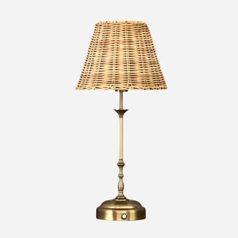 Freddie oplaadbare tafellamp rotan