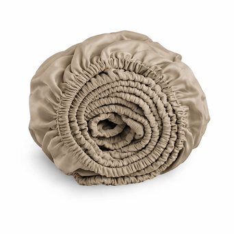Hoeslaken Topmatras - Katoen Satijn - Greige