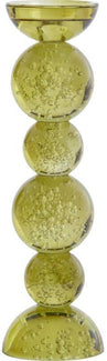 Kaarsenhouder Itinga Glass Bubble L - Olive Green