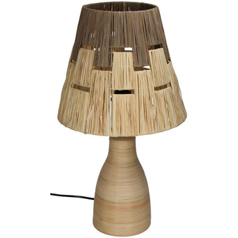 Tafellamp Rotan Naturel Multicolor