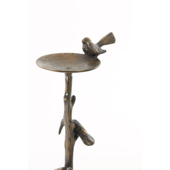 Kandelaar Bird antiek brons Small
